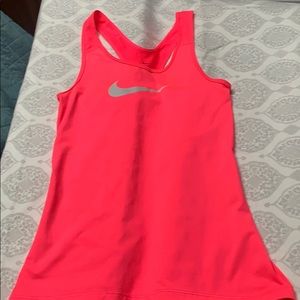 Hot pink Nike tank top